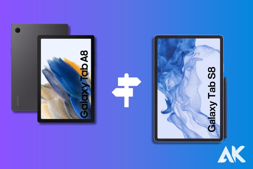 Differences between the Galaxy Tab S8 and Galaxy Tab A8 target markets