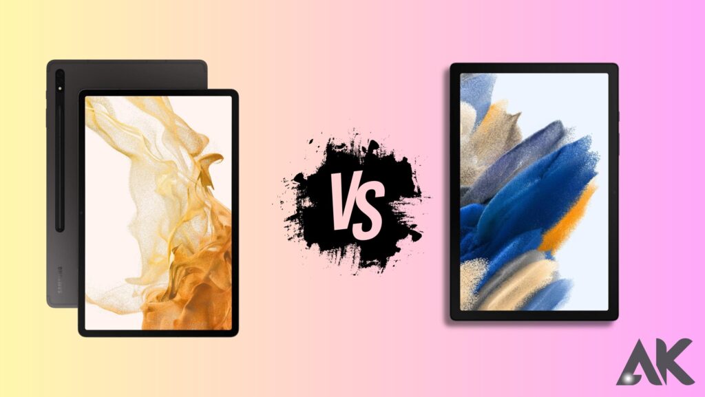 Galaxy Tab S8 Vs. Tab A8: Display & Performance