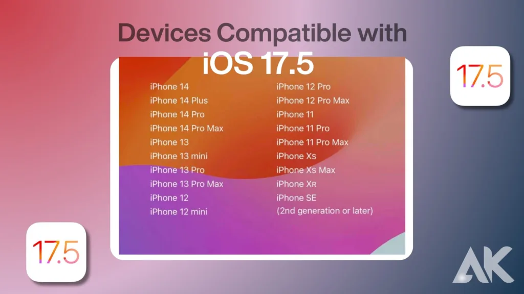 iOS 17.5 compatibility