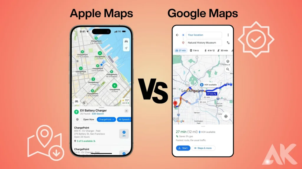 Apple Maps vs Google Maps