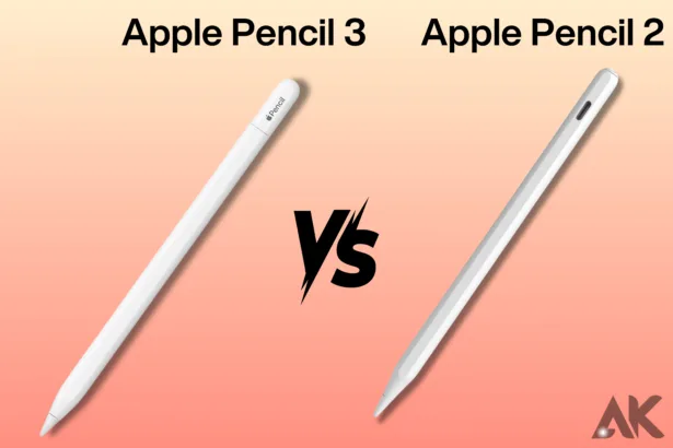 Apple Pencil 3 vs Apple Pencil 2