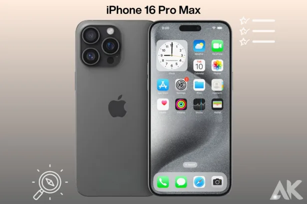iPhone 16 Pro Max Features