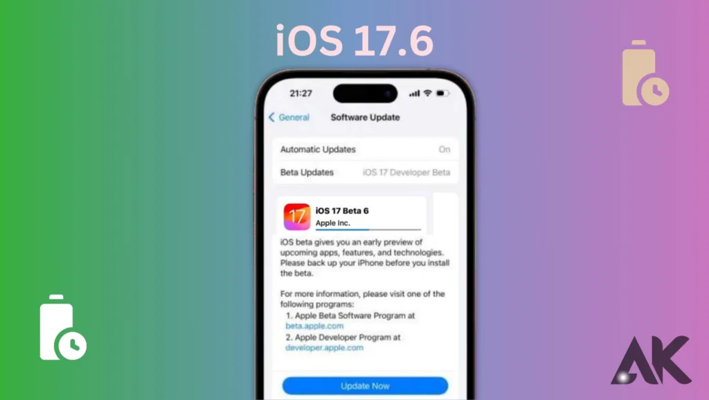 iOS 17.6 supported devices