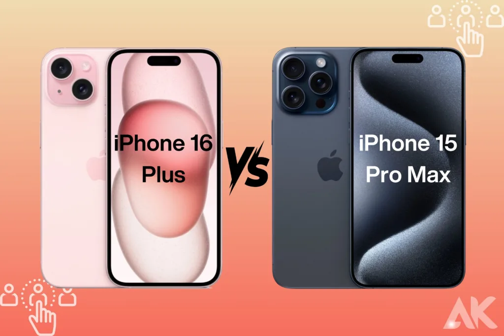 compare iphone 15 plus and iphone 16 pro