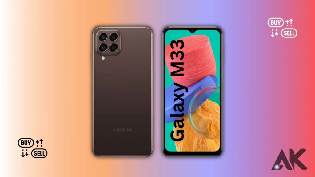 Galaxy M33 display:Type of Display Technology Used