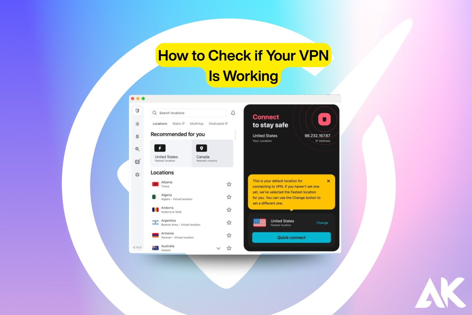 How to check if your VPN is working