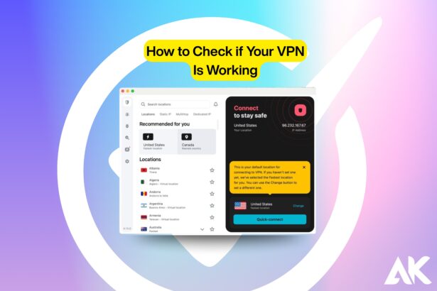 How to check if your VPN is working